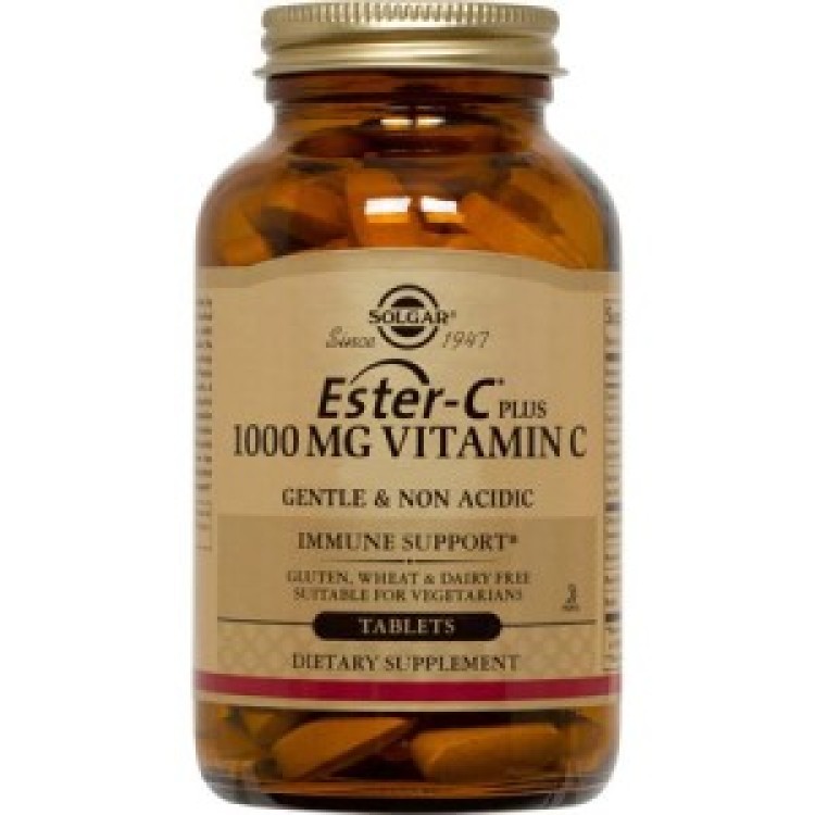 Solgar Ester-C 1000mg Vitamin C 30 ταμπλέτες Βιταμίνες ,Πολυβιταμίνες