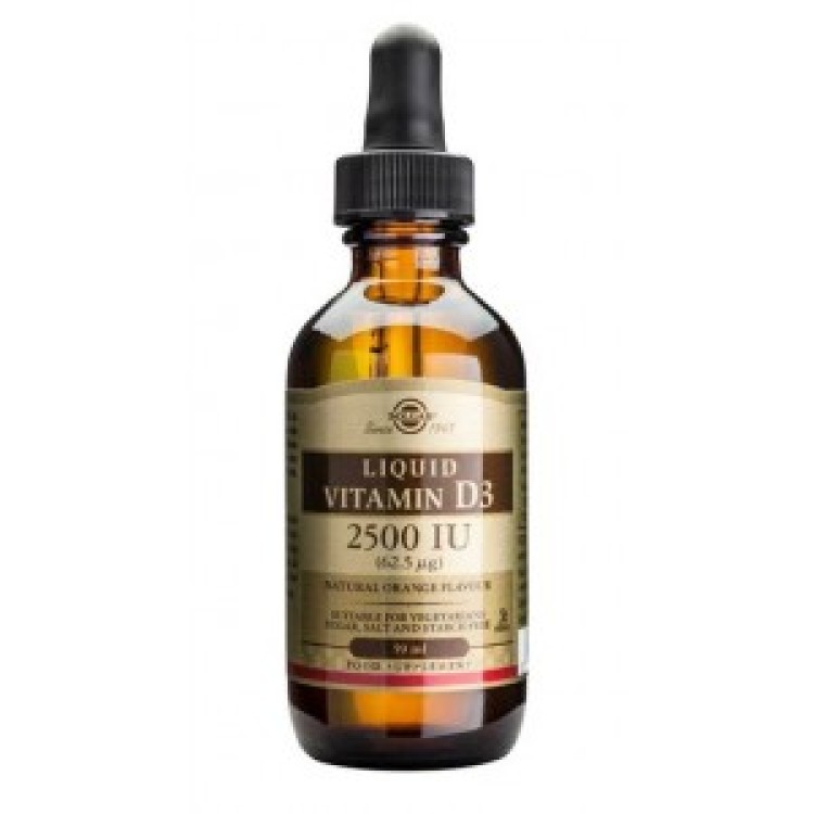 Solgar Vitamin D3 2500iu Liquid 59ml Βιταμίνες ,Πολυβιταμίνες