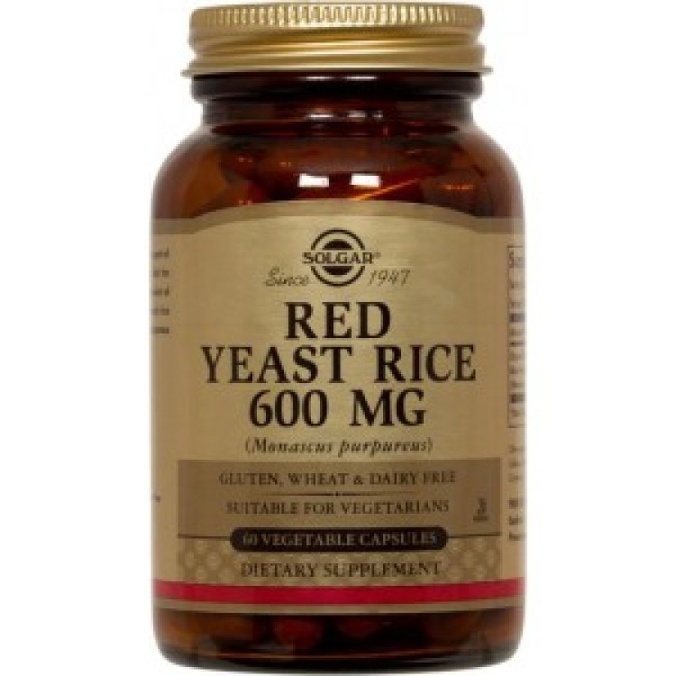 Solgar Red Yeast Rice 600mg 60 φυτικές κάψουλες