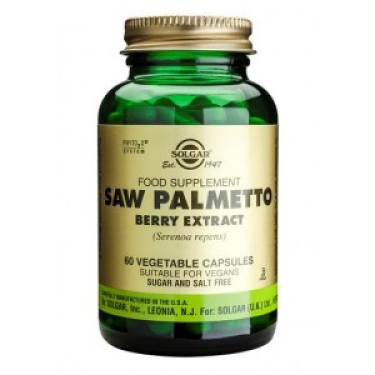 Solgar Saw Palmetto Berry Extract 60 φυτικές κάψουλες Βότανα-Φυτικά εκχυλίσματα