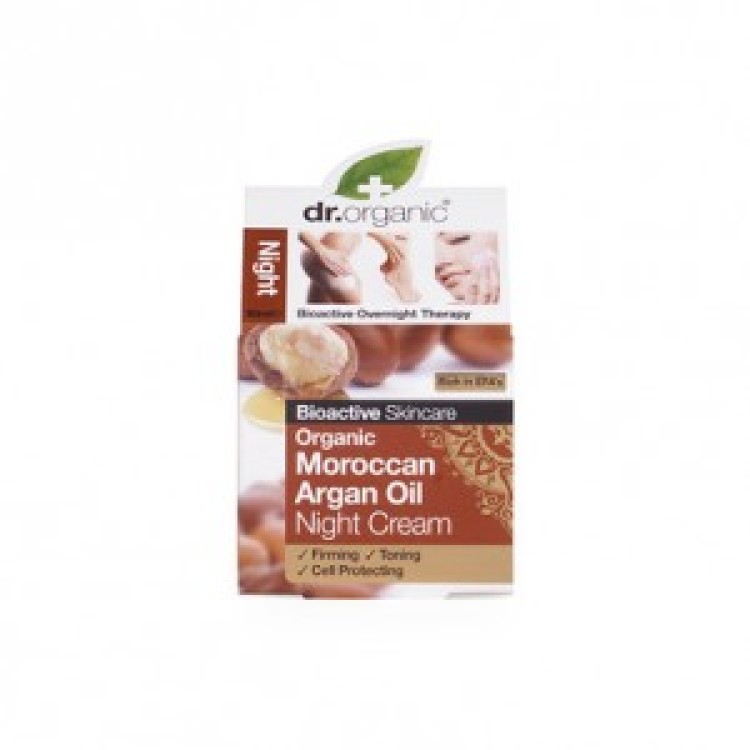Dr.Organic Moroccan Argan Oil Night Cream 50ml Κρέμες/Έλαια Προσώπου