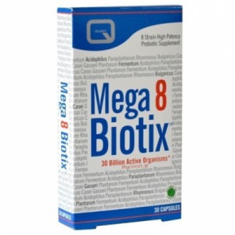 Quest Naturapharma Mega 8 Biotix 30 κάψουλες Προβιοτικά- Ένζυμα