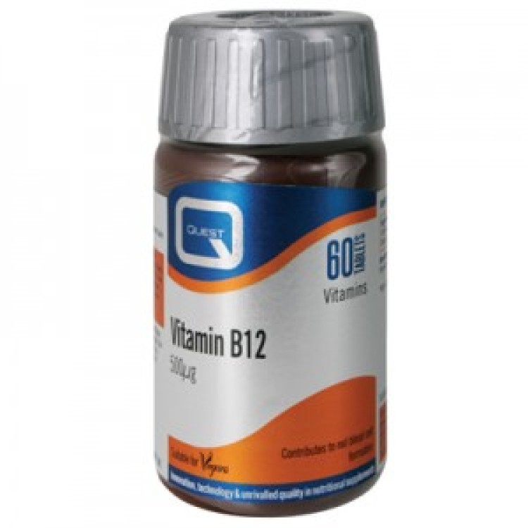 Quest Naturapharma Vitamin B12 500 mcg 60 ταμπλέτες
