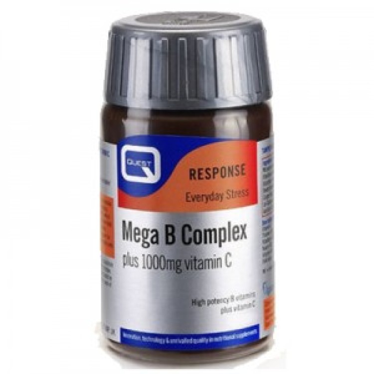 Quest Naturapharma Mega B Complex with 1000mg Vitamin C 30 ταμπλέτες