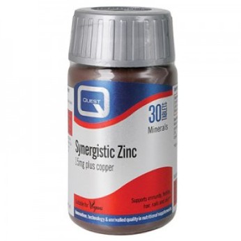 Quest Naturapharma Synergistic Zinc & Copper 15mg 30 ταμπλέτες