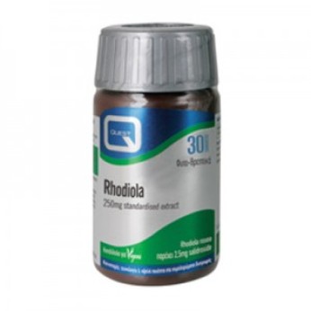 Quest Naturapharma Vitamins Rhodiola 250mg 30 ταμπλέτες