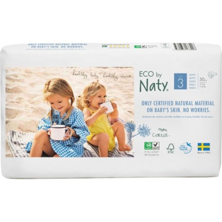 Naty Midi Πάνες Νo3 (4-9kg) 30τμχ Πάνες & Μωρομάντηλα
