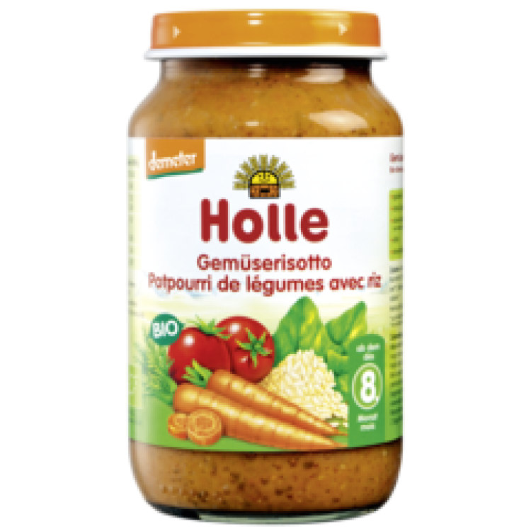 Ριζότο με Λαχανικά σε Βάζο Holle 220gr Παιδικές Τροφές/ Γάλα