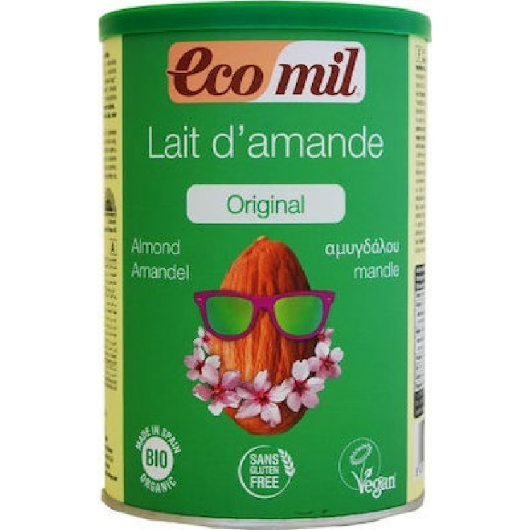 Ecomil Βιολογικό Ρόφημα Αμυγδάλου σε Σκόνη 400gr Χωρίς Γλουτένη Φυτικά Ροφήματα