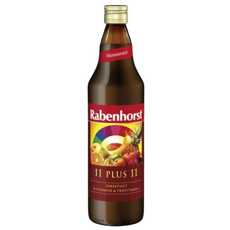 Rabenhorst Χυμός 11+11 βιταμίνες (11 φρούτα + 11 βιταμίνες) 750ml Χυμοί -Αναψυκτικά