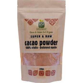 Green Bay Βιολογικό Cacao Powder Raw Κακάο σε σκόνη 250gr