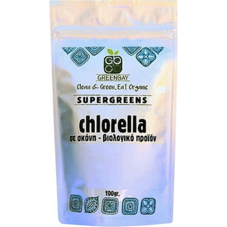 Green Bay Βιολογική Χλωρέλλα Σκόνη 100gr