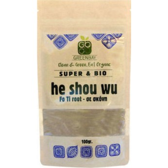 Green Bay Βιολογική He Shou Wu (Ρίζα Fo-ti) Σκόνη 100gr