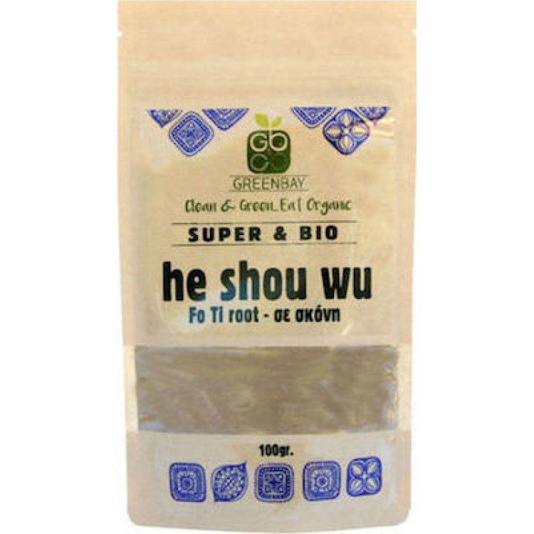 Green Bay Βιολογική He Shou Wu (Ρίζα Fo-ti) Σκόνη 100gr