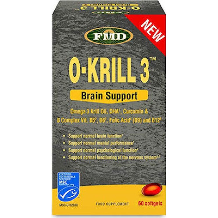 Flora FMD O-Krill 3 Brain Support 60 μαλακές κάψουλες