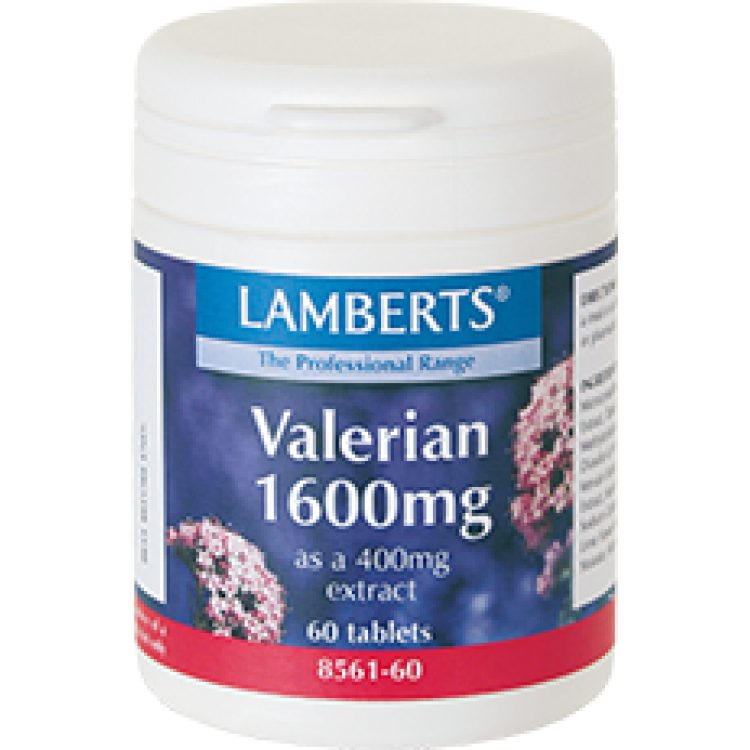 Lamberts Valerian 1600mg 60 ταμπλέτες Βότανα-Φυτικά εκχυλίσματα