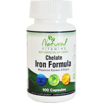 Natural Vitamins Chelate Iron Formula 100 κάψουλες