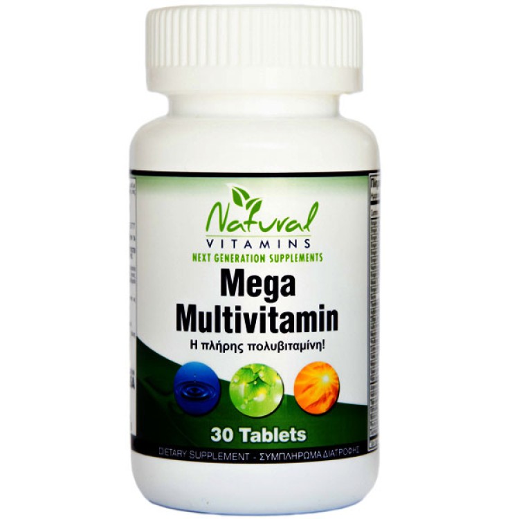 Natural Vitamins Mega Multi 30 tabs 
