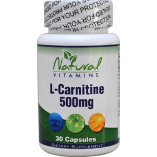 Natural Vitamins L-Carnitine 500mg 30 tabs
