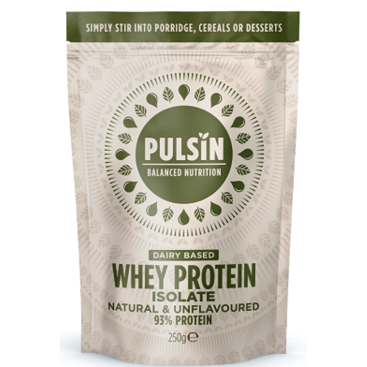 Pulsin Whey Protein Isolate (Πρωτεΐνη Ορού Γάλακτος) 250gr Unflavoured