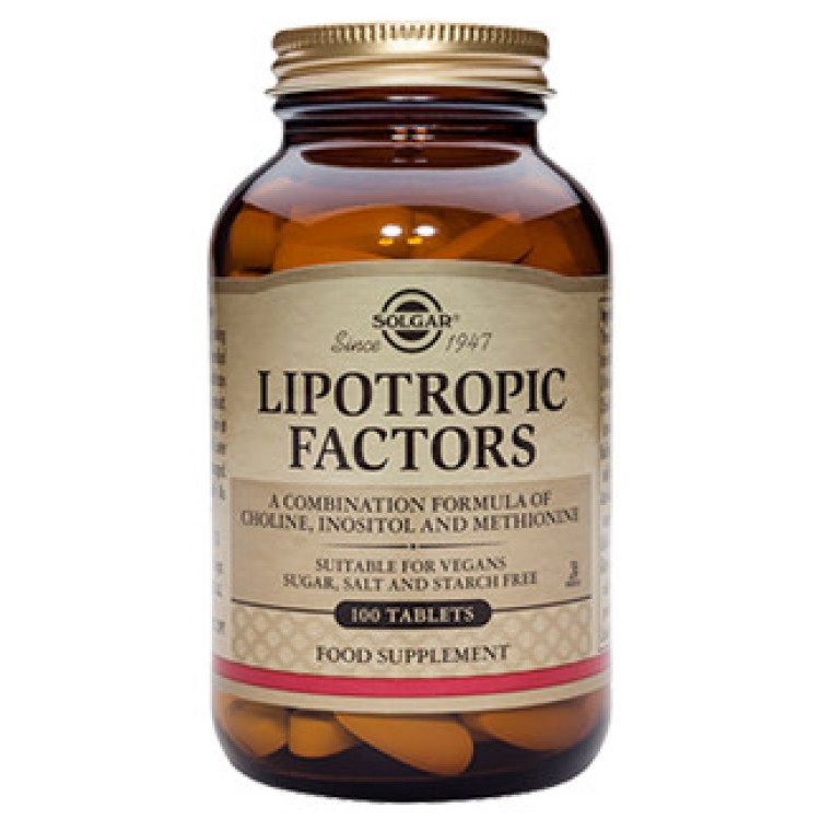 Solgar Lipotropic Factors 100 ταμπλέτες Αντιοξειδωτικά