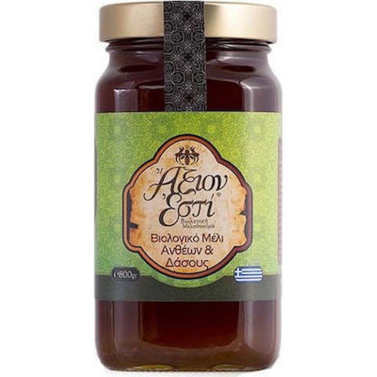 Άξιον Εστί Βιολογικό Μέλι Ανθέων & Δάσους 950gr Μέλι & Μελισσοκομικά προϊόντα