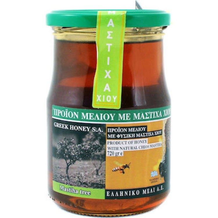 Ελληνικό Μέλι Μέλι Ανθέων με Μαστίχα Χίου 720gr