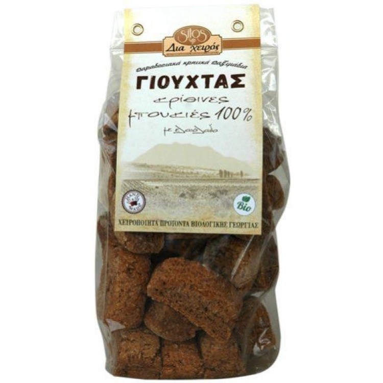 Σίτος δια χειρός βιολογικό παξιμάδι κατοχικό Γιούχτας Κρήτης 350gr