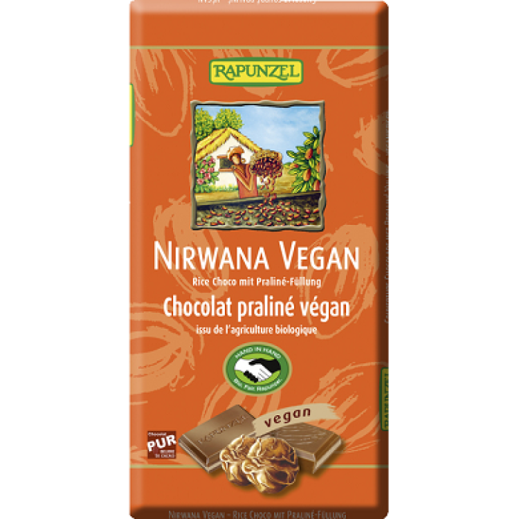 Rapunzel Σοκολάτα Νιρβάνα Vegan 100ΓΡ ΒΙΟ Μπάρες/Σνακ & Γλυκά 