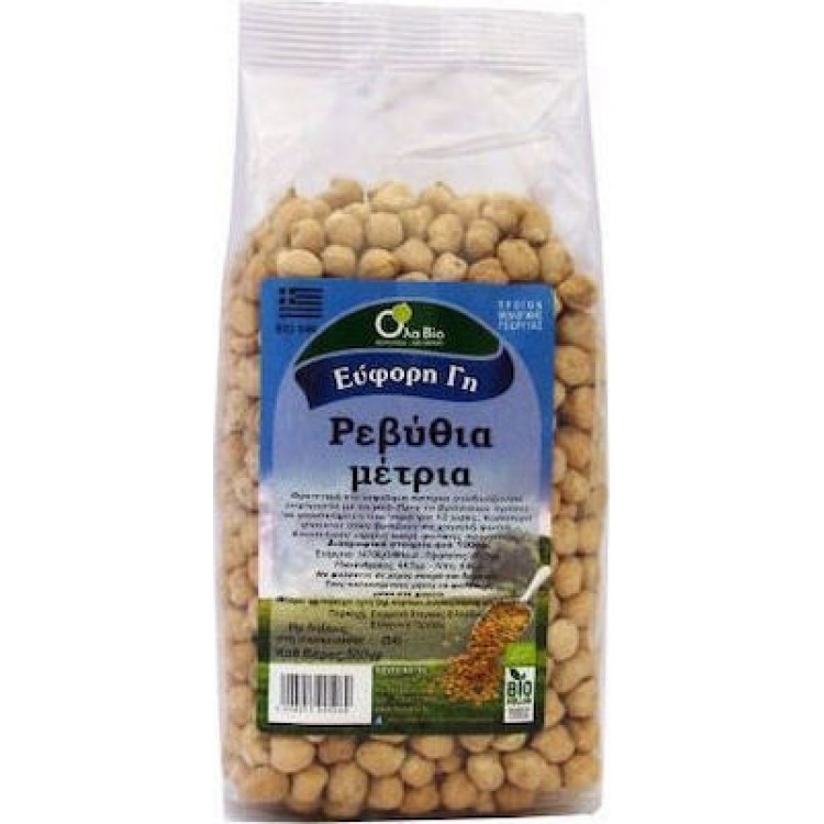 Όλα Bio Ρεβύθια Μέτρια Ελληνικά 500gr Ρύζι & Όσπρια