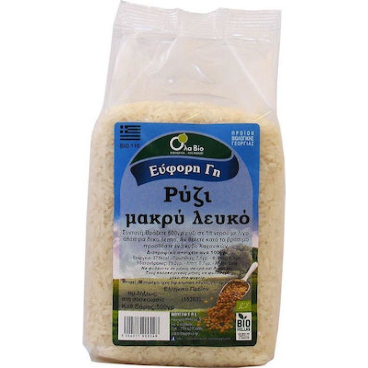 Όλα Bio Ρύζι Μακρύ Λευκό 500g