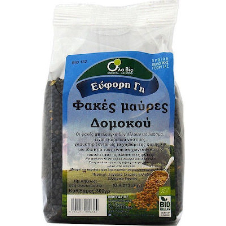 Όλα Bio Φακές Δομοκού Μαύρες 300gr Ρύζι & Όσπρια