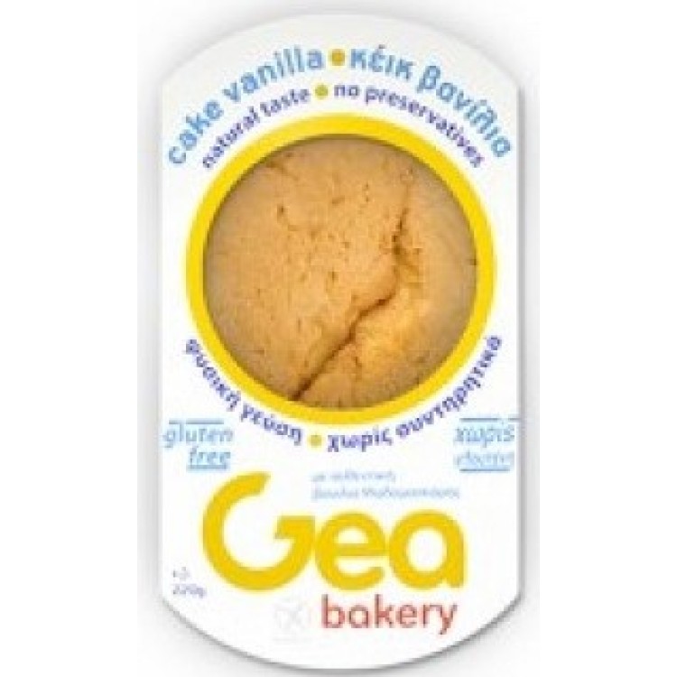 Gea Bakery Κέικ Βανίλια Μαδαγασκάρης Χωρίς Γλουτένη 220gr