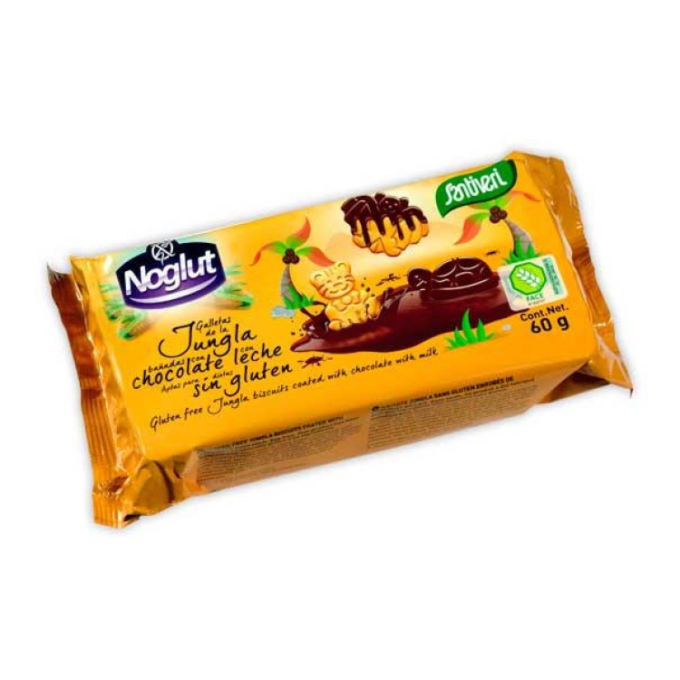 Santiveri Μπισκότα Ζούγκλας Με Σοκολάτα Χωρίς Γλουτένη 60gr Μπάρες/Σνακ & Γλυκά 