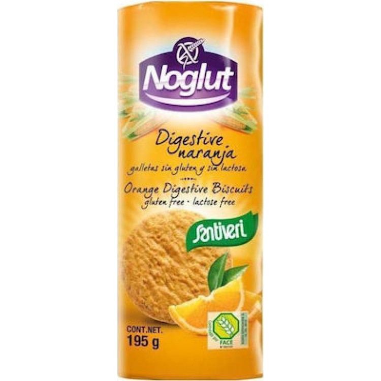 Santiveri Μπισκότα Digestive Πορτοκάλι Χωρίς Γλουτένη 195gr Μπάρες/Σνακ & Γλυκά 