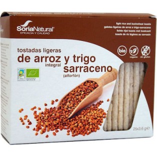 Soria Natural Κράκερ απο Ρύζι και Φαγόπυρο Χωρίς Γλουτένη 90gr